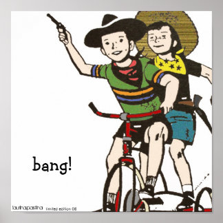 chifre em torno de impressão