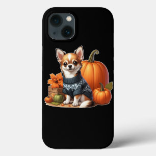 Chihuahua bonitinho em Suéter com Pumpkins