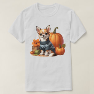 Chihuahua bonitinho em Suéter com Pumpkins