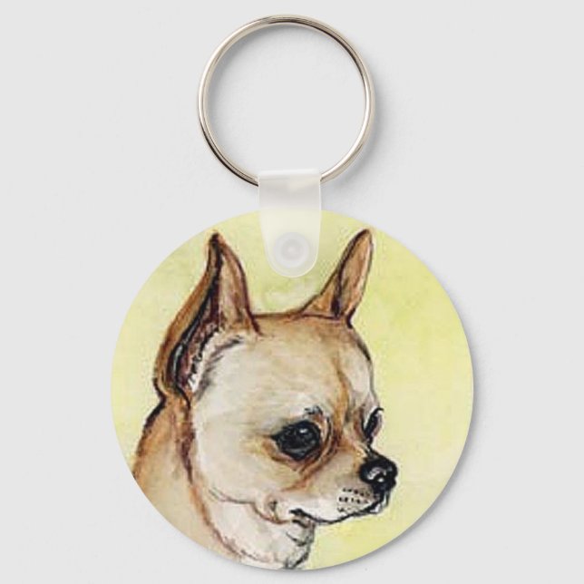 "Chihuahua" Chaveiro de Arte Canina (Frente)