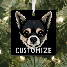 Chihuahua Dog Nome Personalizado Memorial Natal