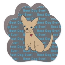 Chihuahua Dog Sticker Melhor Cachorro Nunca!