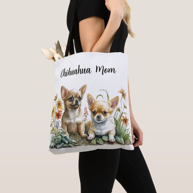 Chihuahua Mãe Tote Bag (Close Up)