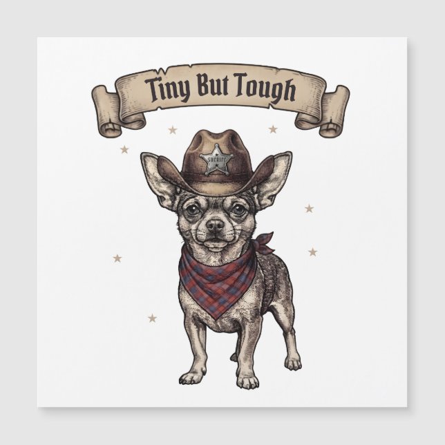 chihuahua, minúsculo mas resistente, cão cowboy, c (Frente)