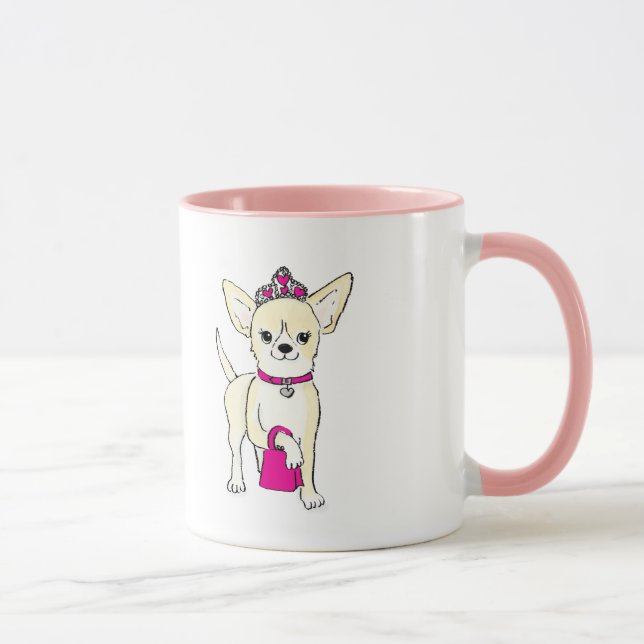 Chihuahua numa caneca de tiara (Direita)