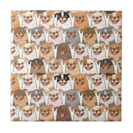 Chihuahua Pattern Napkins