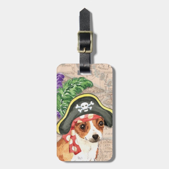Chihuahua Pirate - Etiqueta de Bagagem (Frente Vertical)