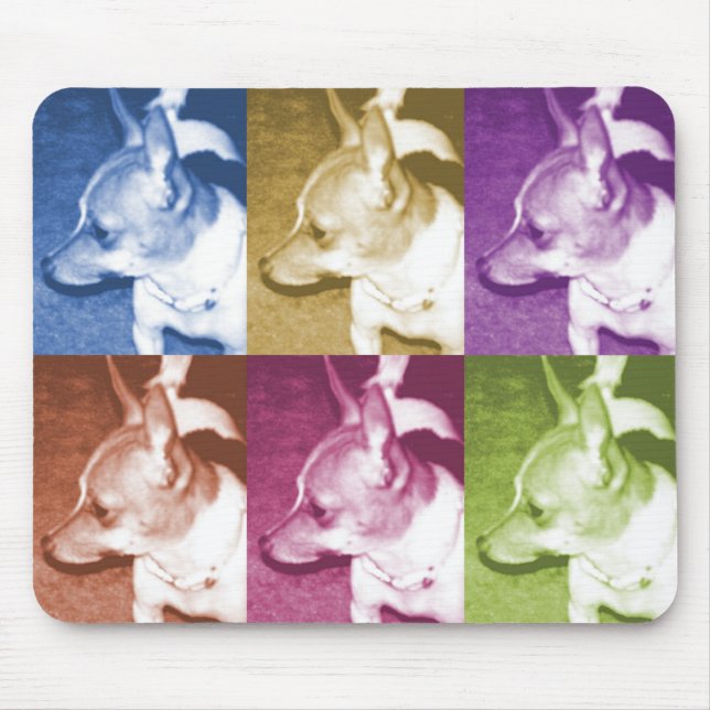 Chihuahua Pop Art Mousepad (Frente)