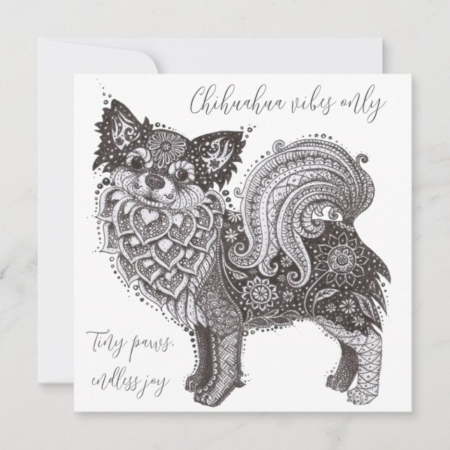 Chihuahua Vibes Card (Frente)