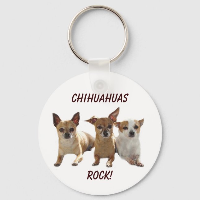 Chihuahuas Rock Chaveiro (Frente)