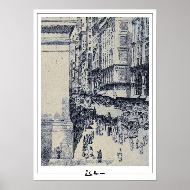 Childe Hassam Zedign Art Poster #155-2 (Frente)