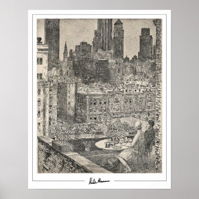 Childe Hassam Zedign Art Poster #174-2 (Frente)