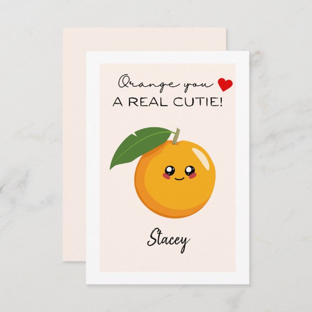 Children Valentine "You're a Real Cutie" (Frente/Verso)