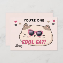Children Valentine "You're One Cool Cat"