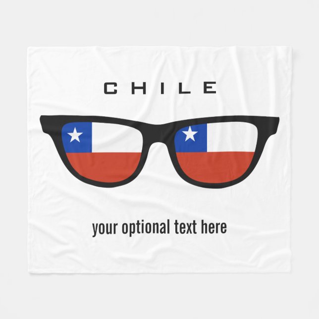 Chile Apaga cobertores de texto personalizados e d (Frente (Horizontal))