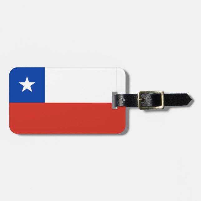 Chile sinaliza a etiqueta de bagagem (Frente Horizontal)