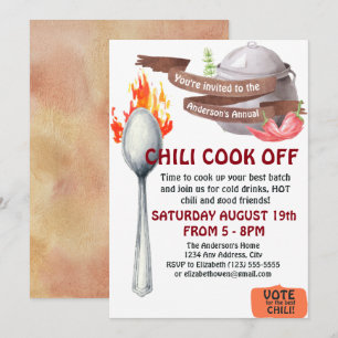 Chili Cook Off Convite