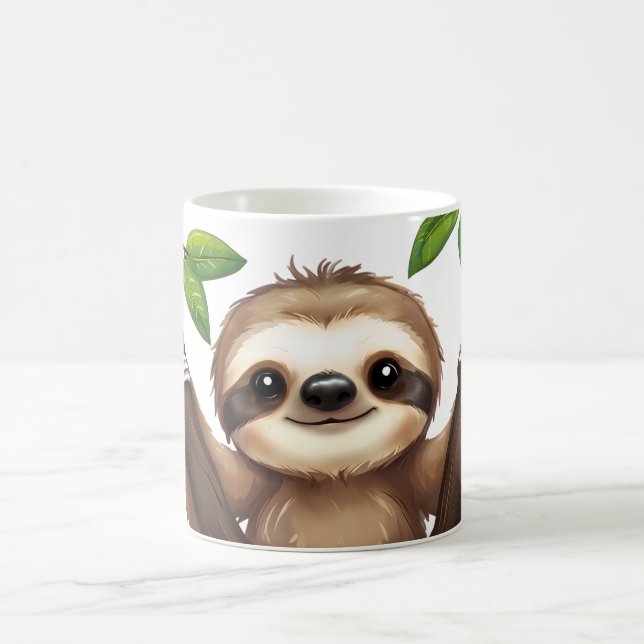 Chill Sloth Mug - Xícara de Café Suave (Centro)