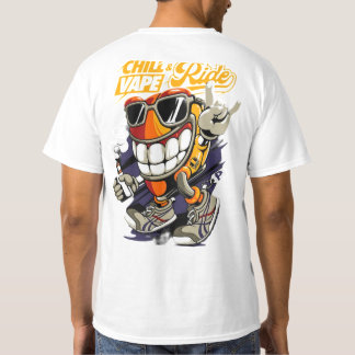 "Chill Vape Rider: Design de camisa Legal urbana"