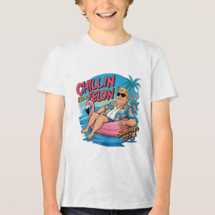 Chillin Como Um Felon Engraçado Shirt Summer Trum