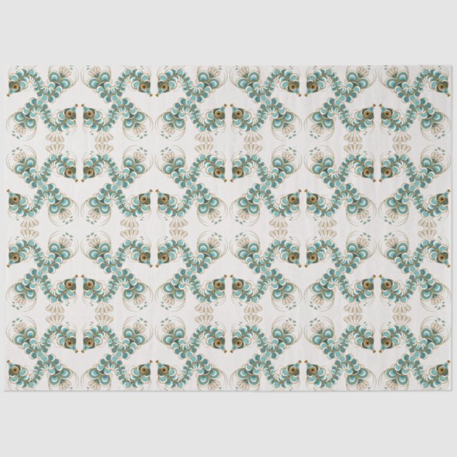 Chimera - Papel Tecido de Cavalo-Costeiro Peacock (Frente )