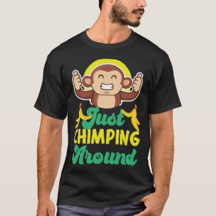 Chimpanzé Apenas Chimando Em Torno De Pullover Hoo