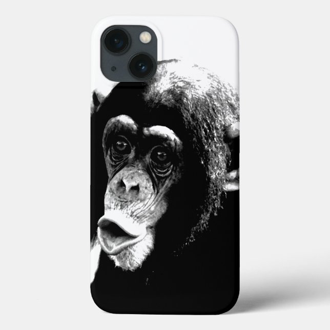 Chimpanzé Branco Preto (Verso)