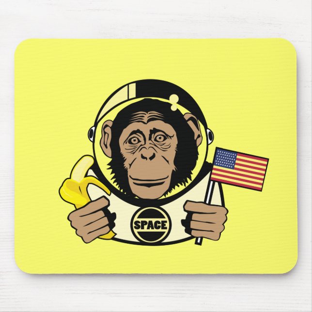 Chimpanzé Mousepad do espaço (Frente)