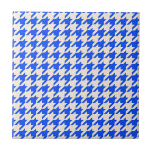 China Blue Houndstooth