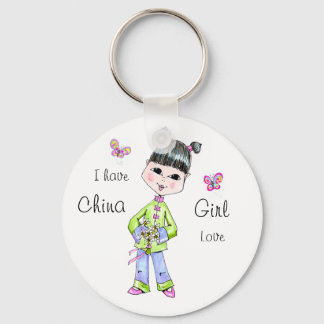 China Girl love Chaveiro