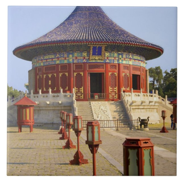 China, Pequim, Parque Tian Tan, Templo do Céu, (Frente)