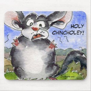 Chinchila santamente Mousepad de Chincholey