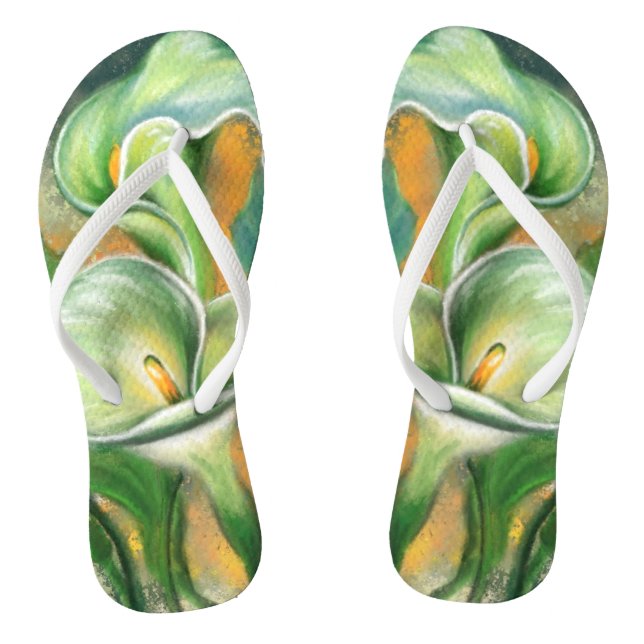 Chinelo de Dedão com Lírio Calla (Pé da cama)