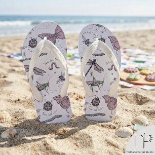 Chinelo de Dedo Pink Bug Kids Ladybug Dragonfly