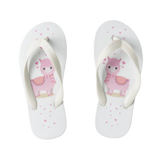 Chinelo Infantil Lhama Rosa