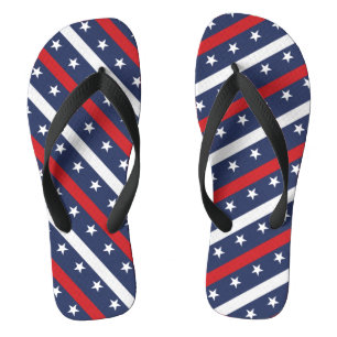 Chinelos A bandeira Americana Mais Patriótica 4 De Julho