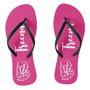 Chinelos A vida piscina é melhor