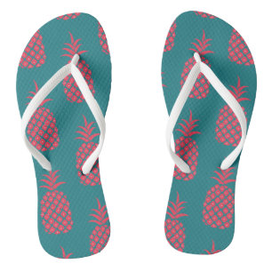 Chinelos Abolinete de Verão Férias Coral Verde Fofo
