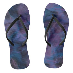 Chinelos Abstrato Azul e Roxo