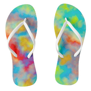 Chinelos Abstrato colorido