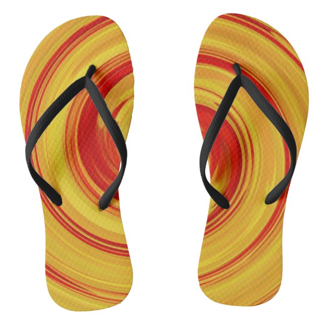 Chinelos Abstrato de rolo moderno nº 3 (Pé da cama)