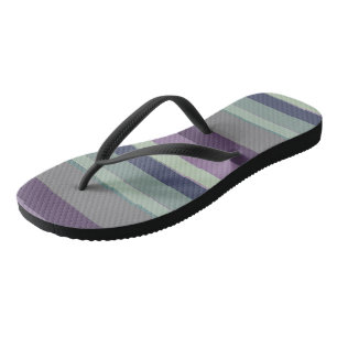 Chinelos Abstrato púrpura, azul e verde