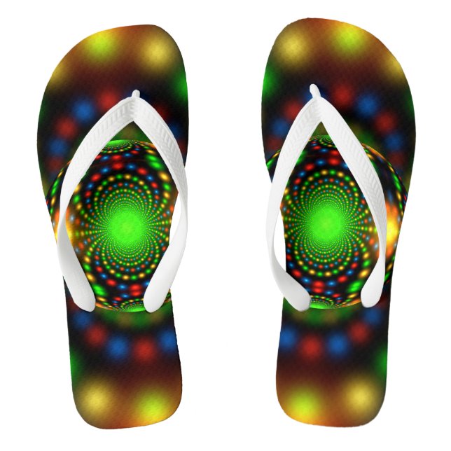 Chinelos Adorno de Natal Design Fractal (Pé da cama)