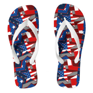 Chinelos Adultos da American Flag Star