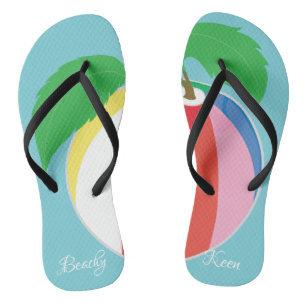 Chinelos Adultos Flip-Flops "Beachy Keen/Beachball"