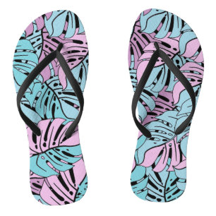 Chinelos Adultos - Folhas Tropicais