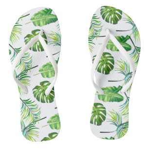 Chinelos Adultos - Folhas Tropicais