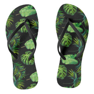 Chinelos Adultos - Folhas Tropicais