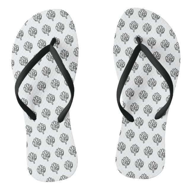 Chinelos Alcachofras e alcachofras (Pé da cama)