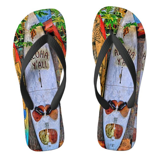 Chinelos Aloha Yall (Pé da cama)